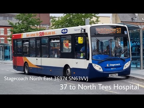 NICE DENNIS: Stagecoach North East Alexander Dennis E20D Dart SLF4 Enviro 200 36974 SN63VVJ