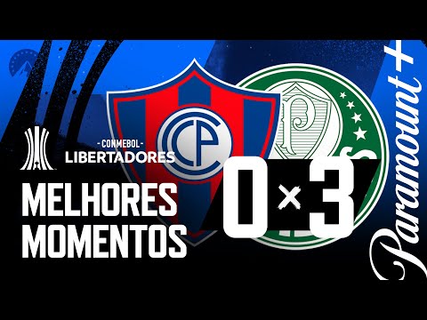 Gols e lances de Cerro Porteño x Palmeiras
