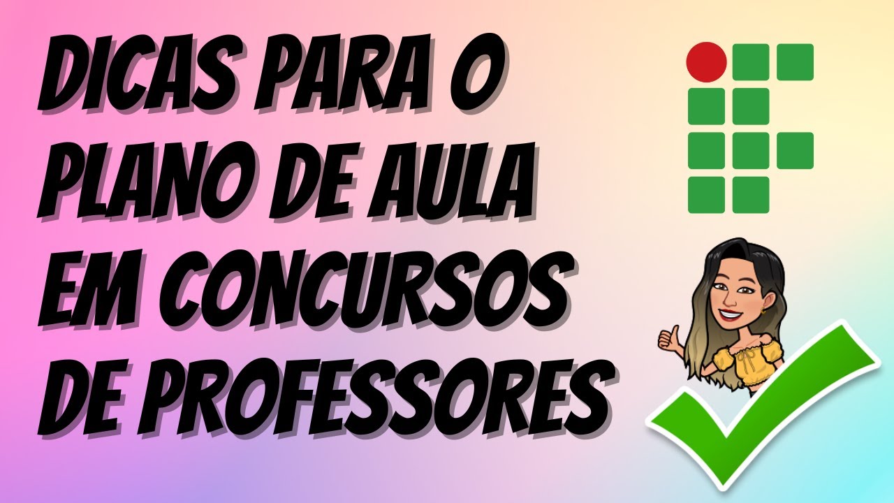 CONCURSO DE PROFESSORES || PLANO DE AULA