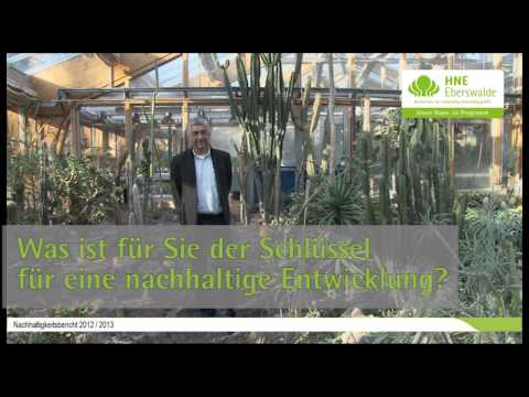 Prof. Dr. Harald Schill und die HNEE [HD]