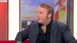Paul McCartney&#39;s son James gives Awkward  TV interview on BBC Breakfast Show