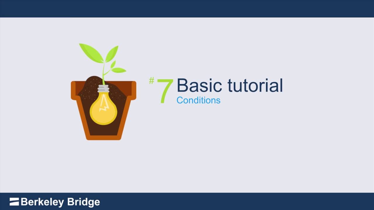7. Decision Tree Basic Tutorial: Conditions