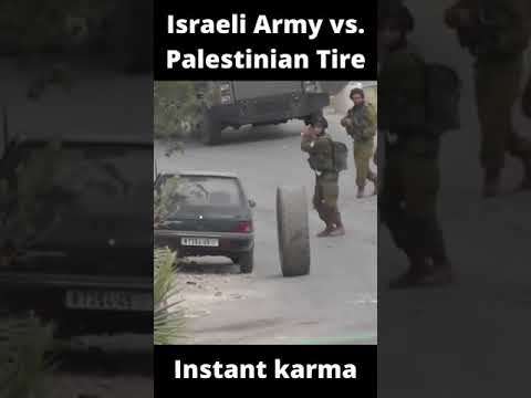 Israeli Army vs  Palestinian Tire