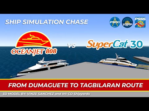 SHIP SIMULATION CHASE | SuperCat 30 versus OceanJet 808 in Vehicle Simulator