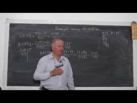 2/2 Lectia 980 Transformarea fractiilor zecimale periodice simple si mixte in fractii ordinare Cls 5