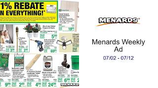 Menards Weekly Ad 07/02 - 07/12