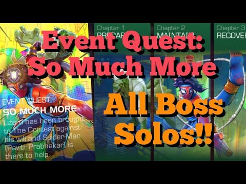 MCOC - Event Quest: So Much More - All Boss Solos!!