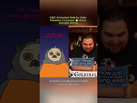 D&D Animated Side by Side: Flawless Compass! 🧭 #dnd #dnd5e #ttrpg