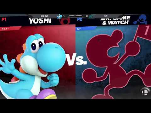 USK9 Losers Quarters - Biscuit (Yoshi) vs Kip Souvlaki (Mr. Game & Watch) - Smash Ultimate