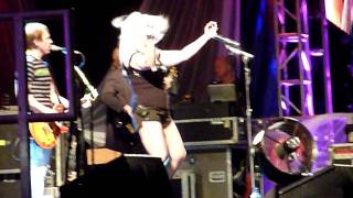 Debbie Harry does the Horizontal Twist Blondie Panic of Girls tour 2011