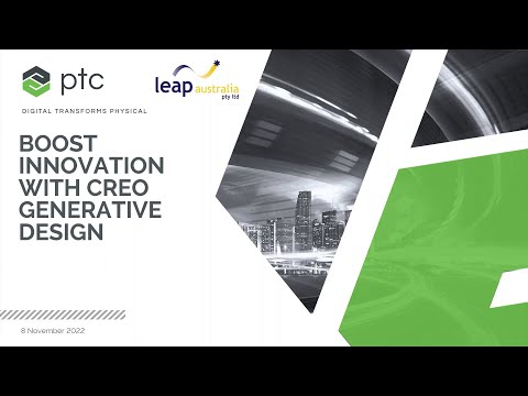 Creo Generative Design - Introduction & Overview (part 1 of 5)