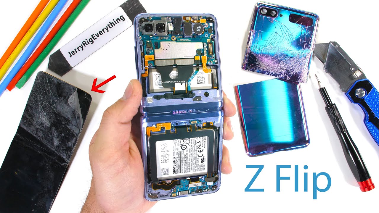 Samsung Galaxy Z Flip Teardown! - Where is the Glass?!