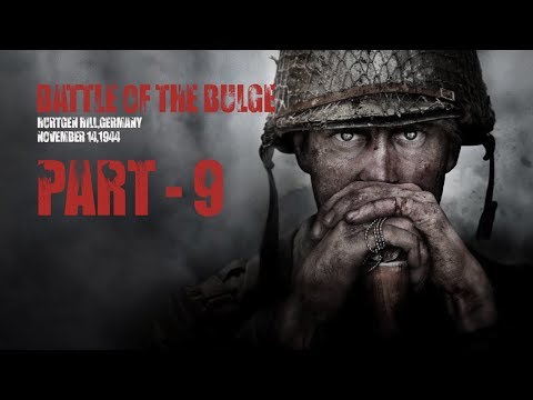 CALL OF DUTY WW2(COD World War 2)||Walkthrough Gameplay Part 9(BATTLE OF THE BULGE) || Mission9