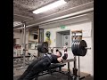 new record 170kg bench press with close grip 3 reps with legs up