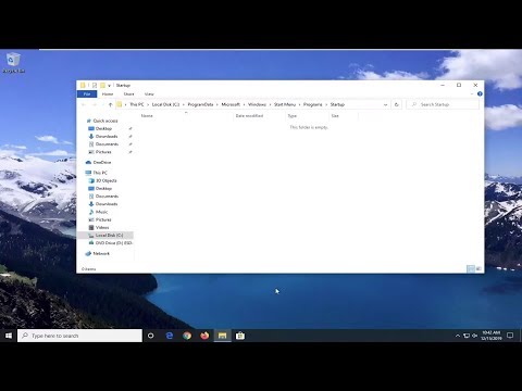 YouTube video about Discover the Hidden Location of Windows 10 Startup Folder
