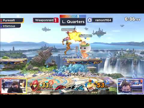 Weaponraid (Samus) vs RamonM64 (Bowser Jr) - Fire and Ice #5 Losers Quarter Finals