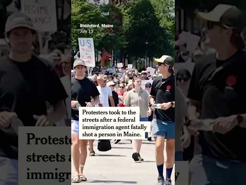Protests in Maine After ICE Agent Kills Man