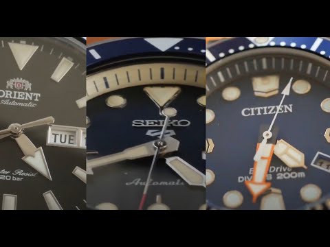 Iconic Dive Watches From Orient Seiko & Citizen
