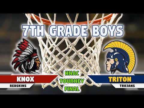 Triton vs Knox - 7th Grade Boys HNAC Basketball 🏀 1-16-2021