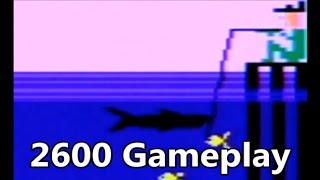 Fishing Derby Atari 2600 Gameplay - The No Swear Gamer