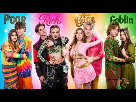 Rich vs Poor vs Giga Rich vs Normal Girl! Who is the Best Couple?