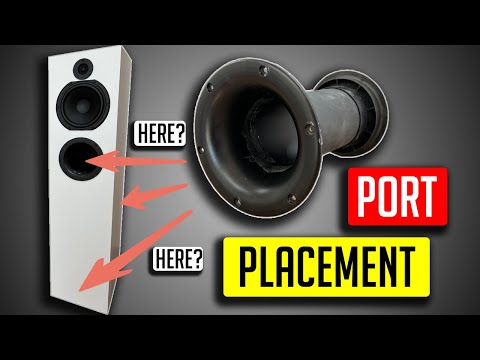 Bass reflex port placement