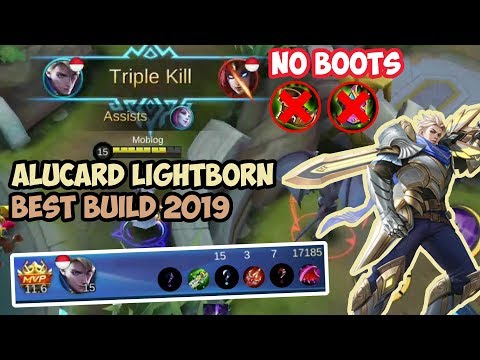 Alucard Lightborn - Striker Best Build 2019 No Boots - Mobile Legends