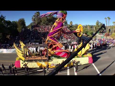 Nothing but skin and roses - 24 hour fitness at 2019 Tournament of Roses Parade Pasadena, California