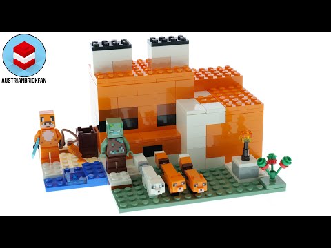 Insane LEGO Minecraft Fox Lodge Speed Build!