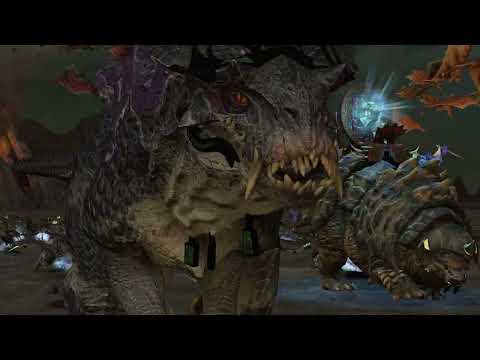 LIZARDMEN vs WARRIORS OF CHAOS - TotalWar Warhammer 3 cinematic battle