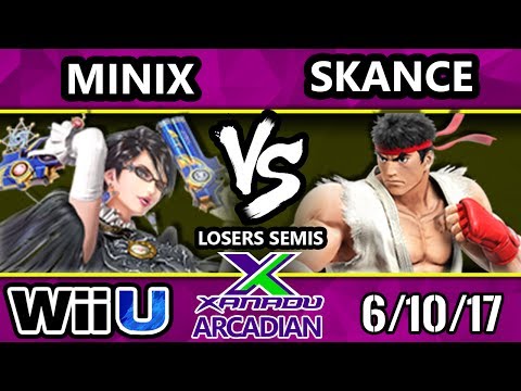 Smash 4 - Minix (Bayonetta) Vs. Skance (Ryu) Spring Arcadian Losers Semis