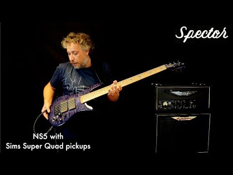 Spector NS5 with SimS Super Quad Pickups - demo