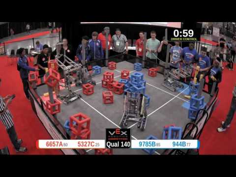 2015 VRC Sci Q140 - 6657A 5327C vs 9785B 944B - 72 to 47 - VEX Worlds 2015 - Science Division