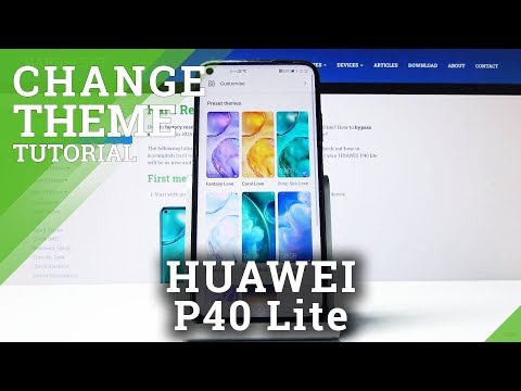How to Set Up Theme in Huawei P40 Lite - Change Theme