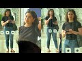 Sara Tendulkar Spotted At Mumbai Airport