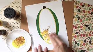 Bubble Wrap Corn on the Cob w/free printable template