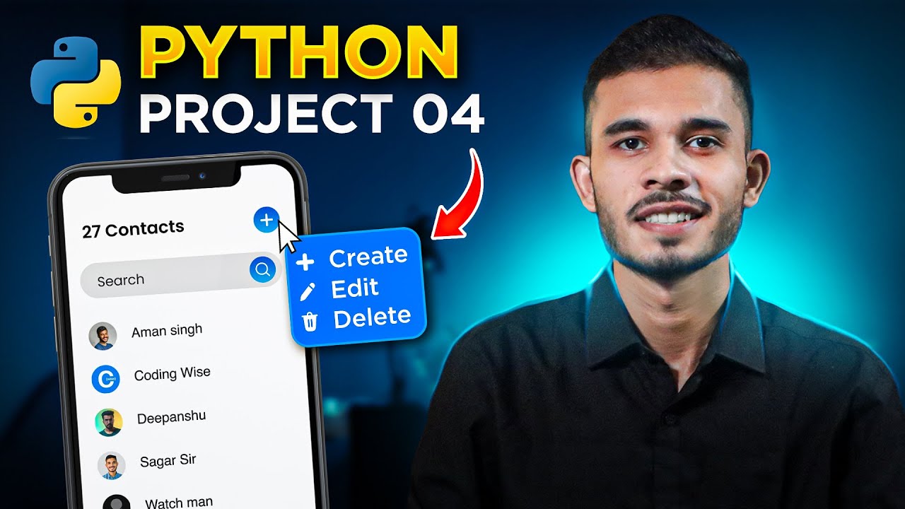 Contact Book App in Python | Python for Beginners | #project11