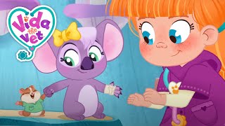 Popcorn’s X-Ray Bad Day + more Full Episodes of Vida the Vet | Cartoons for Kids | Learning Animals