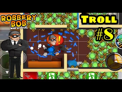 Robbery Bob Troll : Use 400 Teleportation Mine - Agent Costume Part 8
