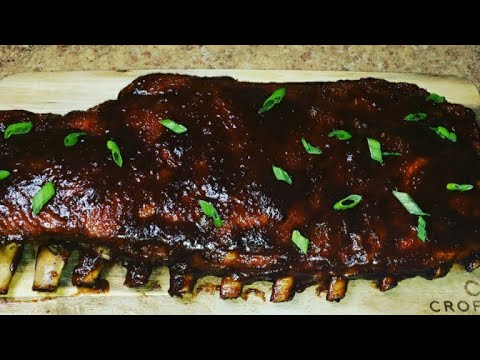Oven Baked Jerk flavor BBQ Spare Ribs. 😋