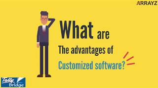 Download the video "What Are The Advantages Of Customized Software || Arrayz || Tally Bridge #CustomizedSoftware"