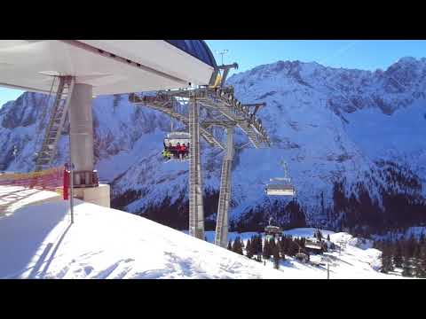 6er Sesselbahn Gaistal Bergstation Ehrwalder Alm