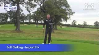 How To Strike Down On The Golf Ball - Impact Fix