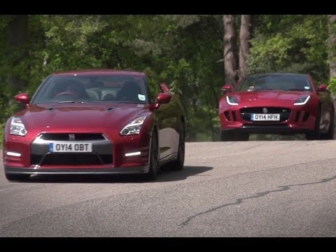 Nissan GT-R vs Jaguar F-type R coupe: time trial contest
