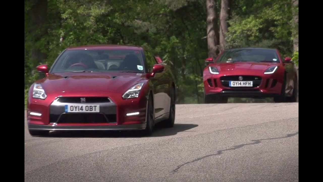 Nissan GT-R vs Jaguar F-type R coupe: time trial contest