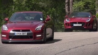Nissan GT-R vs Jaguar F-type R coupe: time trial contest