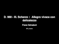 Franz Schubert - D. 575 - III. Scherzo： Allegretto