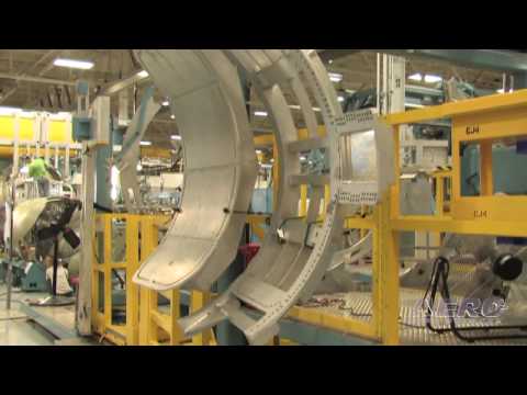Aero-TV:  CJ4 Precision Assembly Pt. 2 - Cessna's Mating Process for Section Alignment
