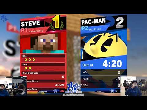 BSSP21 - Corey (Steve) Vs. Fresh (Pac-Man) - SSBU Winners Quarters