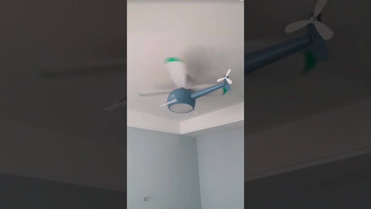 ⭐ Product Link in Comments ⭐Little Helicopter Dream RC Fan Ceiling Lamp #shorts #decor